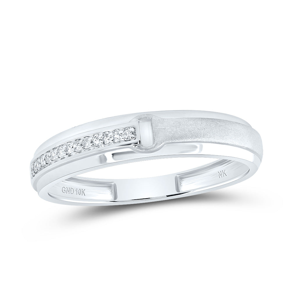 10kt White Gold His & Hers 1/4 Cttw Diamond Pear Bridal Wedding Ring Band Set, Women Size: 5-9, Men Size: 8-12