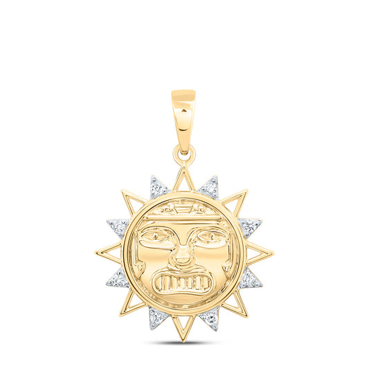 10kt Yellow Gold 1/12 Cttw Diamond Pendant