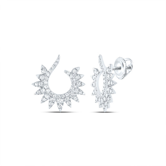 14kt White Gold 5/8 Cttw Natural Diamond Ana M Fashion Earring