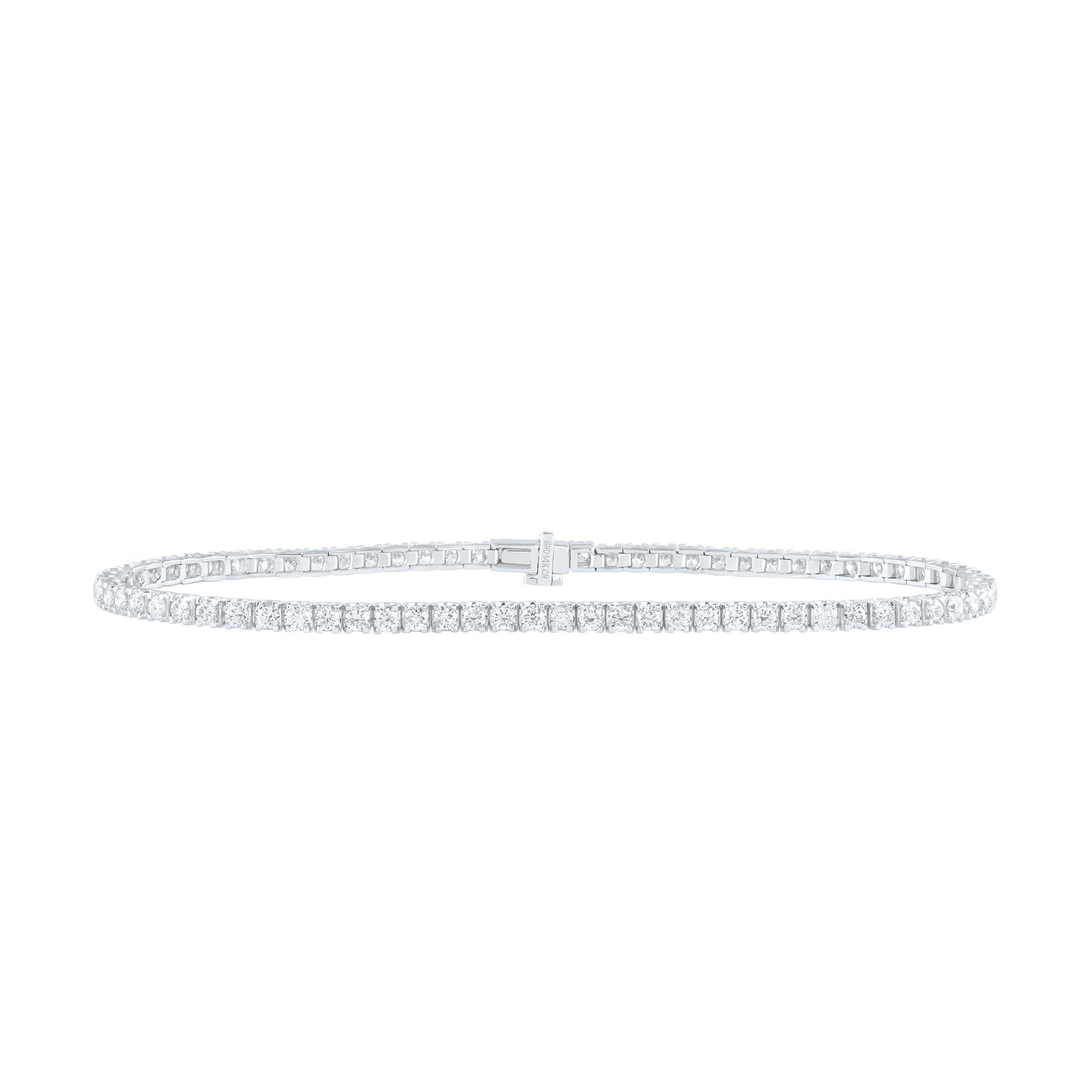 14K Yellow Or White Gold 2 1/2Ctw Natural Diamond Cn Fashion Tennis Bracelet (7 Inch)