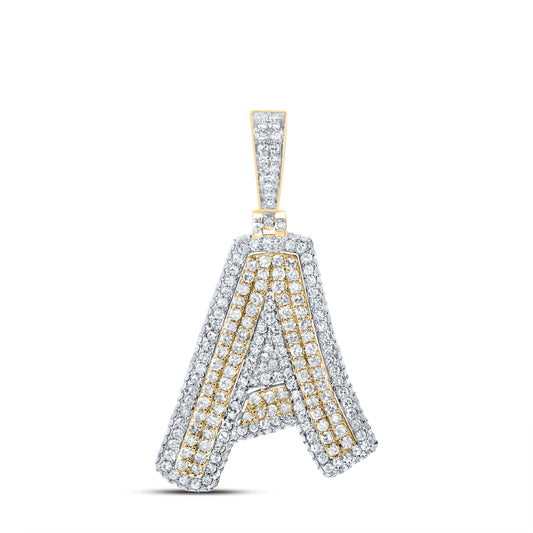 10kt Yellow Gold Diamond Fashion Initial Pendant