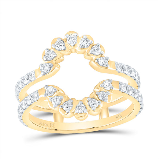 14kt Yellow Gold 3/4 Cttw Diamond Ana M Cnc Wedding Engagement Anniversary Enhancer Ring, Women Size: 5-9