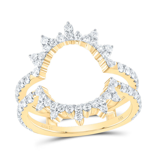 14kt Yellow Gold 1 Cttw Diamond Ana M Cnc Wedding Engagement Anniversary Enhancer Ring, Women Size: 5-9