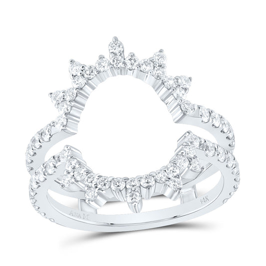 14kt White Gold 1 Cttw Diamond Ana M Cnc Wedding Engagement Anniversary Enhancer Ring, Women Size: 5-9