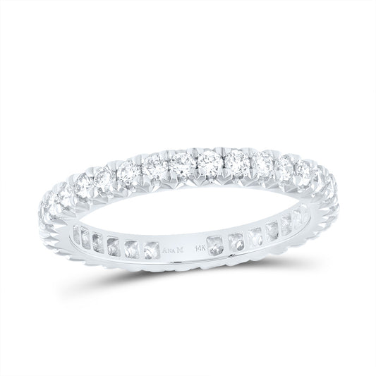 14K Yellow or White Gold 3/4 Ctw Diamond Fashion Eternity Band, Womens Size 5 or 9