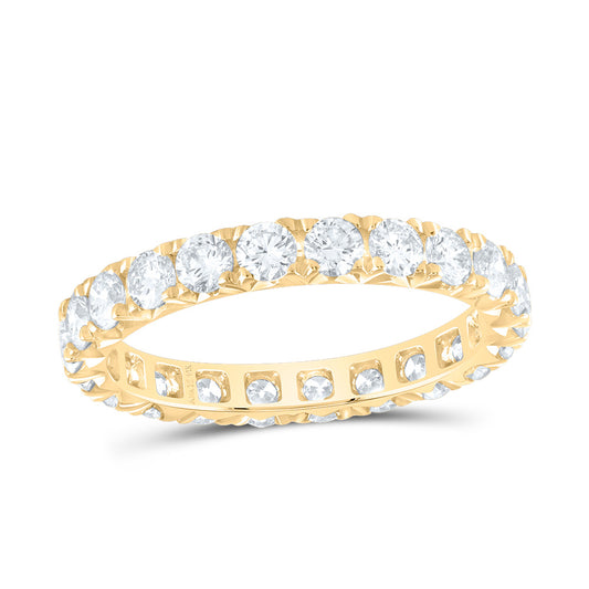 14kt Yellow Gold 1 3/4 Cttw Diamond Ana M Fashion Cnc Eternity Wedding Engagement Anniversary Band, Women Size: 5-9