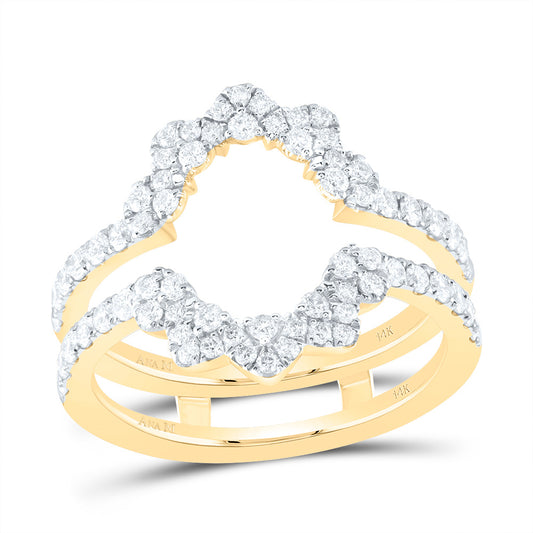 14kt Yellow Gold 3/4 Cttw Diamond Ana M Cnc Wedding Engagement Anniversary Enhancer Ring, Women Size: 5-9