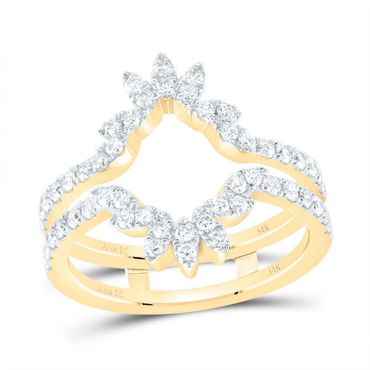 14kt Yellow Gold 3/4 Cttw Diamond Ana M Cnc Wedding Engagement Anniversary Enhancer Ring, Women Size: 5-9