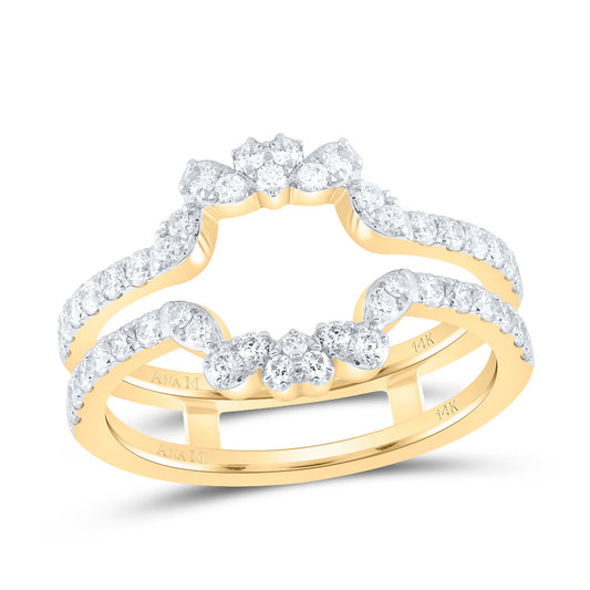 14kt Yellow Gold 3/4 Cttw Diamond Ana M Cnc Wedding Engagement Anniversary Enhancer Ring, Women Size: 5-9