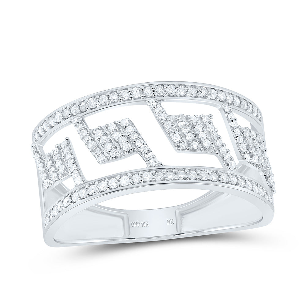 Sterling Silver 3/8 Ct Natural Diamond Gift Mens Ring