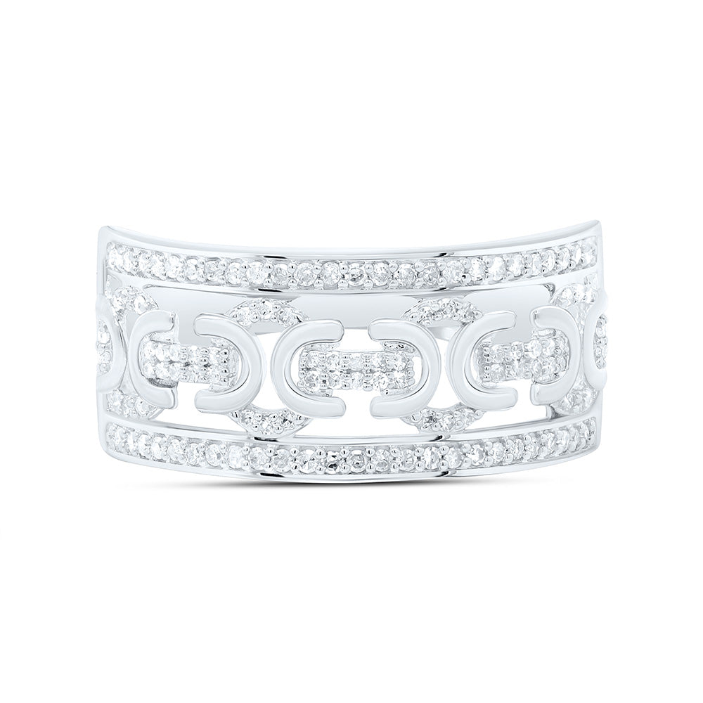 Sterling Silver Yellow-Tone or White-Tone 1/3 Ct Natural Diamond Mens Ring, Mens Size: 8-12