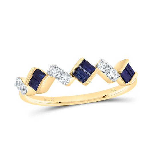 14K Yellow Or White Gold 1/5Cttw Natural Diamond Baguette Gem Ring
