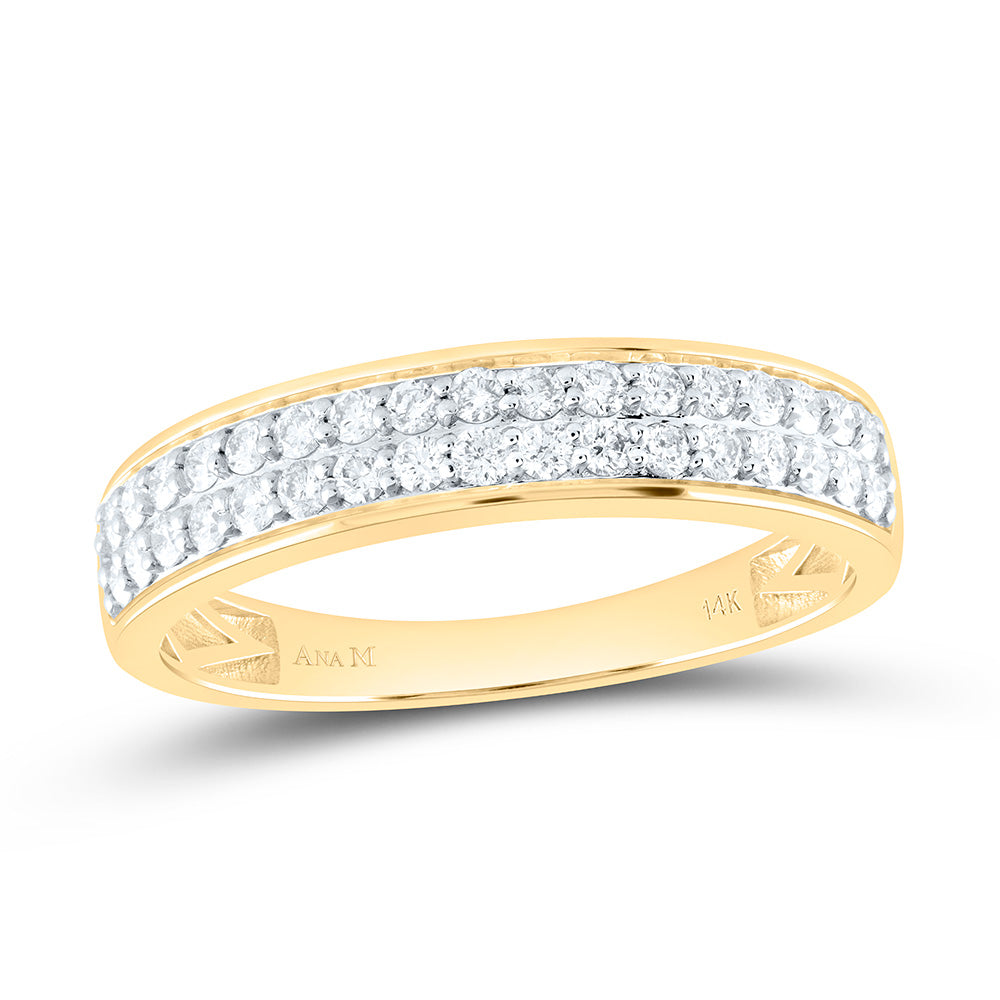 14K Yellow Gold 2Cttw Natural Diamond Cushion Trio Set