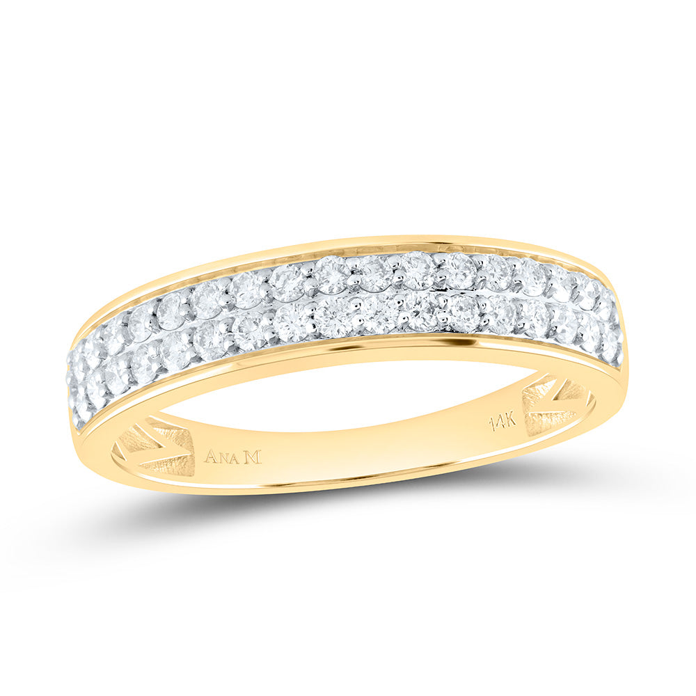 14K Yellow Gold 2 1/4Cttw Natural Diamond Cushion Trio Set