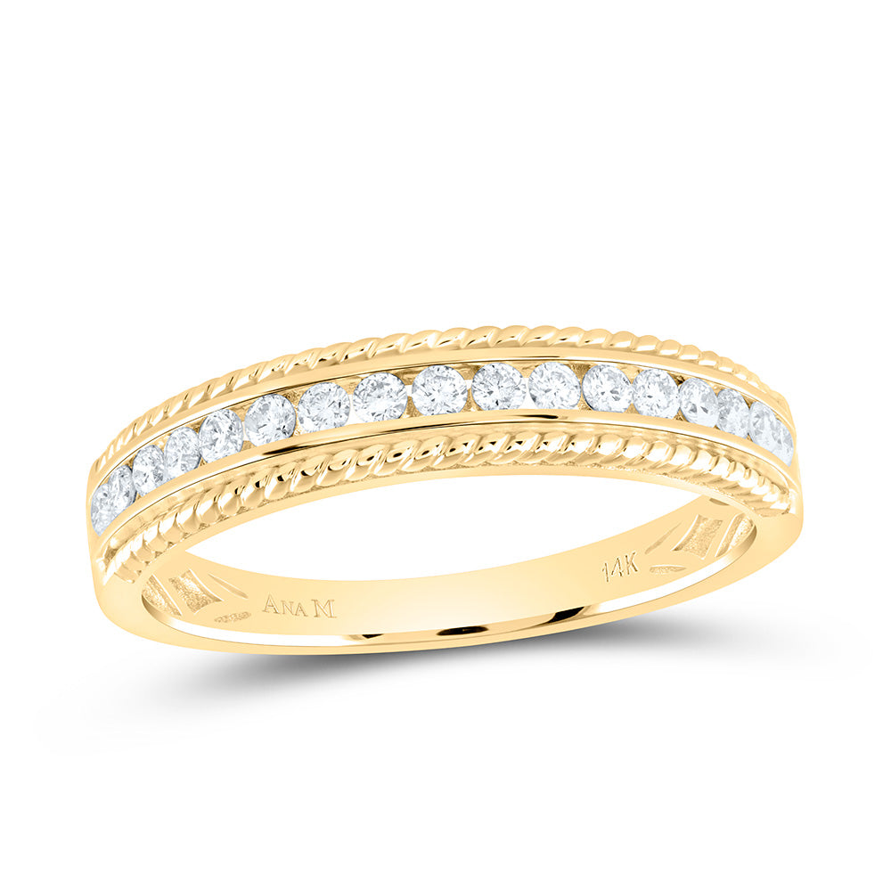 14K Yellow Or White Gold 1 1/4Cttw Natural Diamond Round Trio Set
