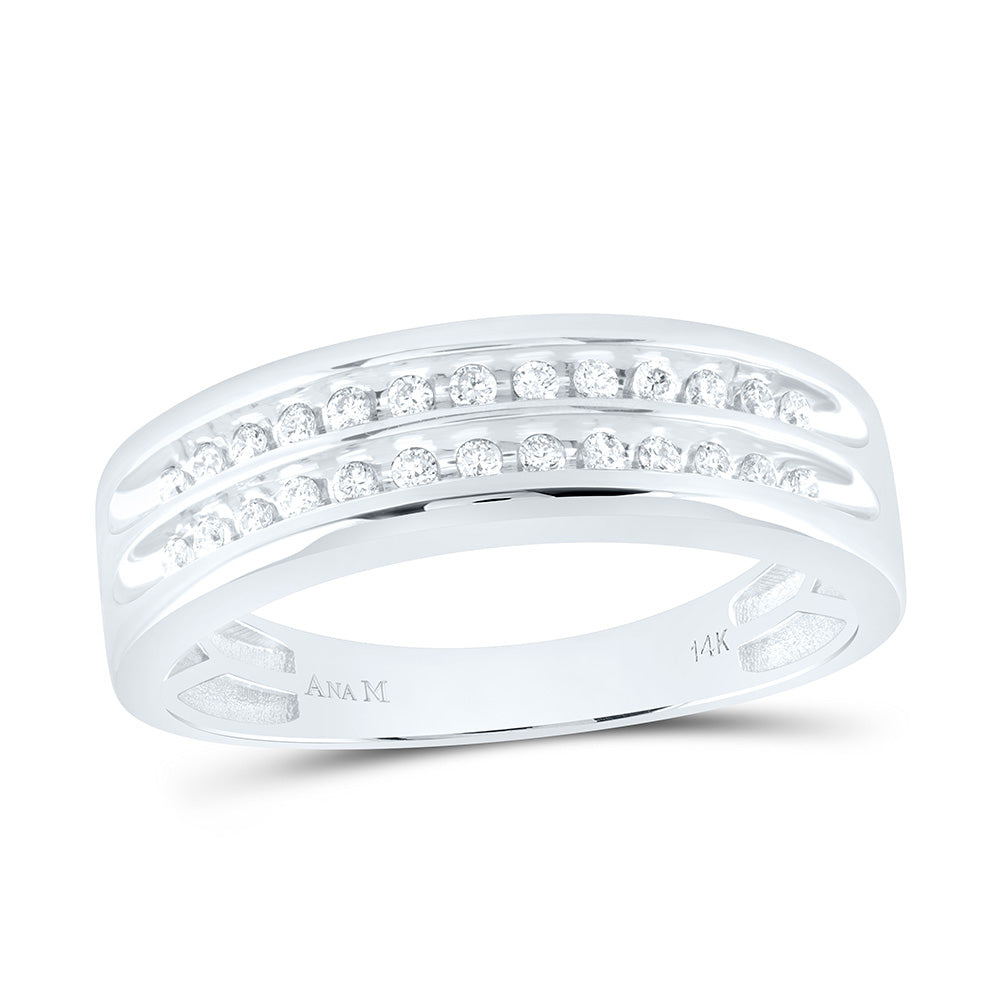 14K Yellow Or White Gold 3/4Cttw Natural Diamond Round Trio Set