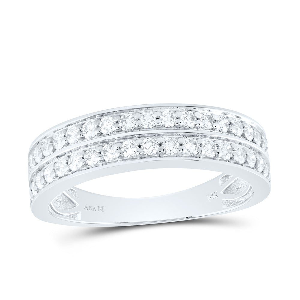 14K Yellow Or White Gold 1 3/8Cttw Natural Diamond Round Trio Set