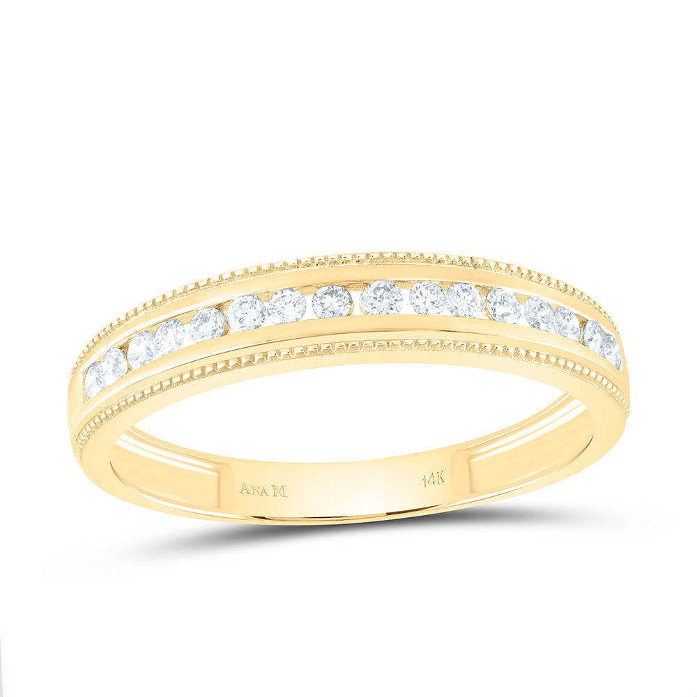 14K Yellow Or White Gold 1 1/2Cttw Natural Diamond Round Trio Set