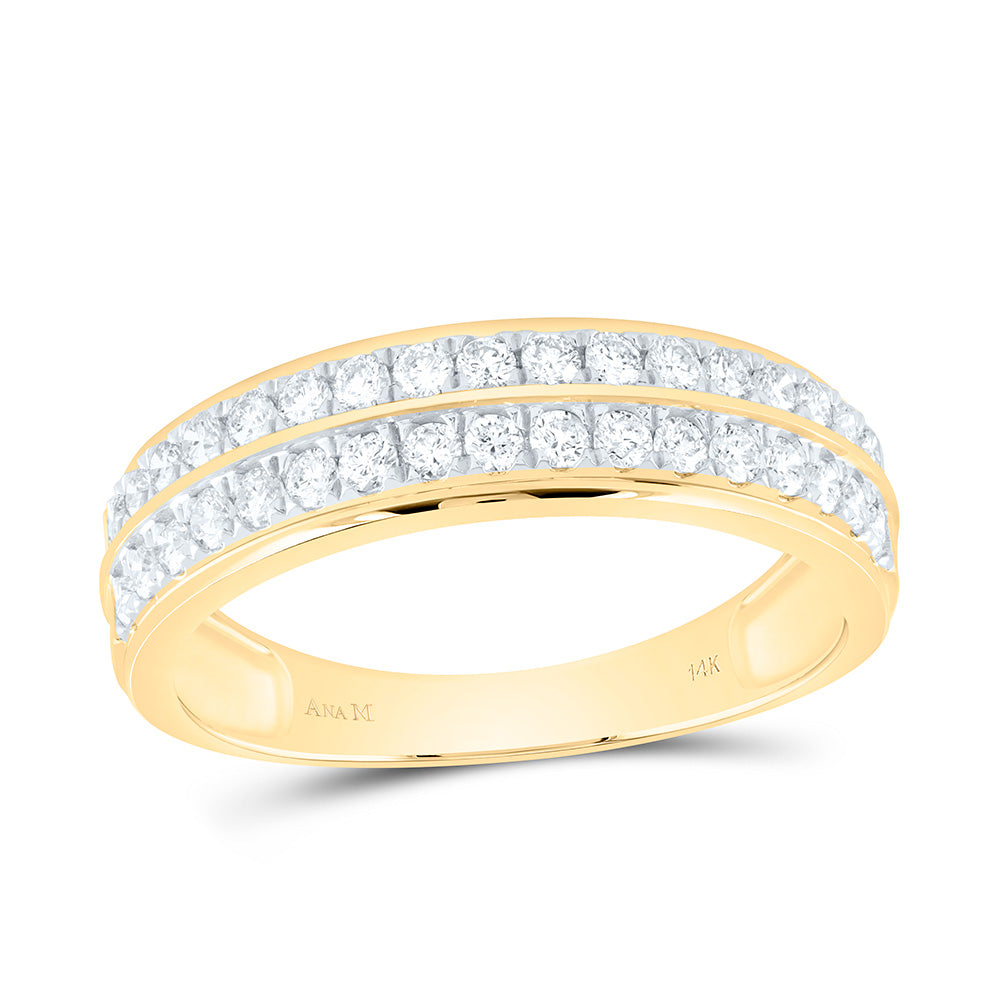 14K Yellow Or White Gold 1 5/8Cttw Natural Diamond Round Trio Set