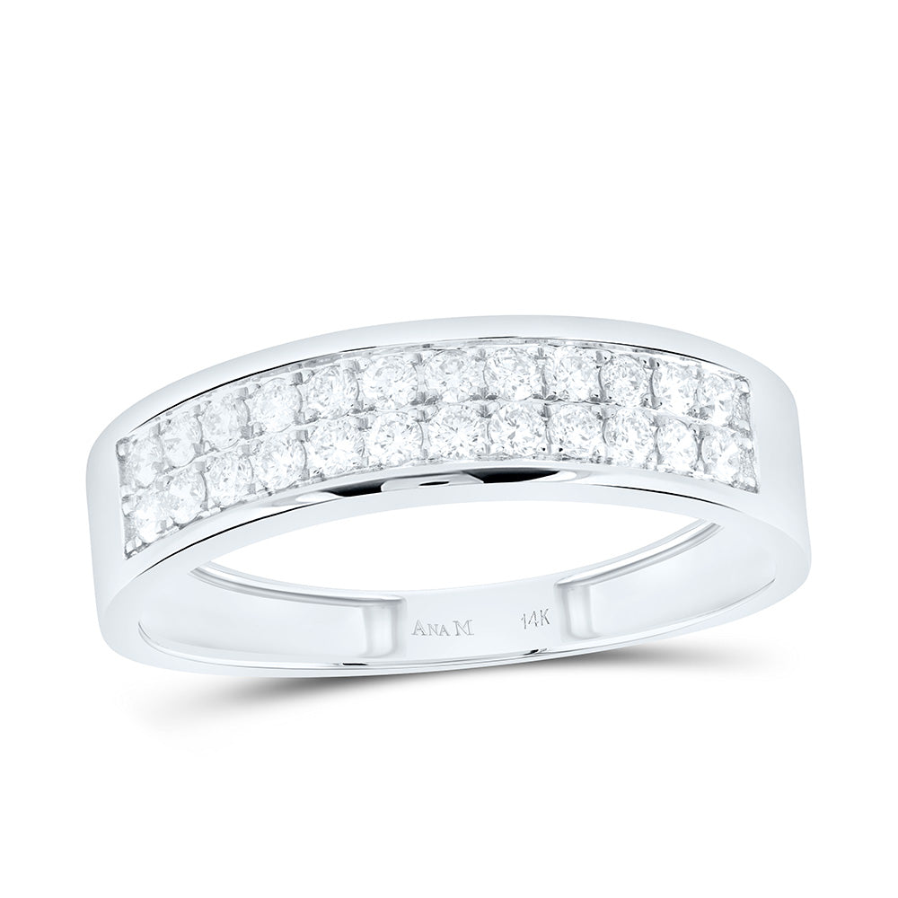 14K Yellow Or White Gold 1 3/4Cttw Natural Diamond Round Trio Set