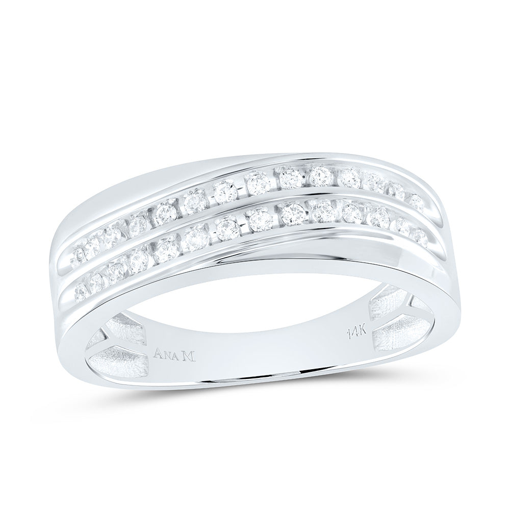 14K Yellow Or White Gold 3/4Cttw Natural Diamond Square Trio Set