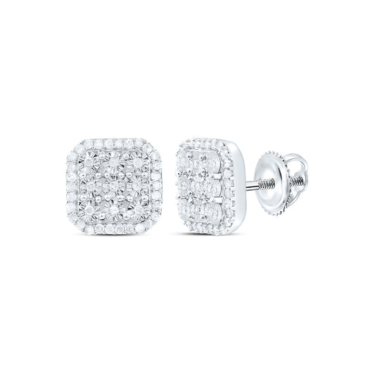Sterling Silver 1/3Cttw Natural Diamond Gift Ascher Fanuk Earring