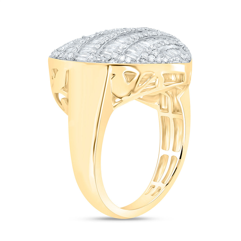 10K Or 14K Yellow Or White Gold 1Cttw Natural Diamond Fashion Heart Ring