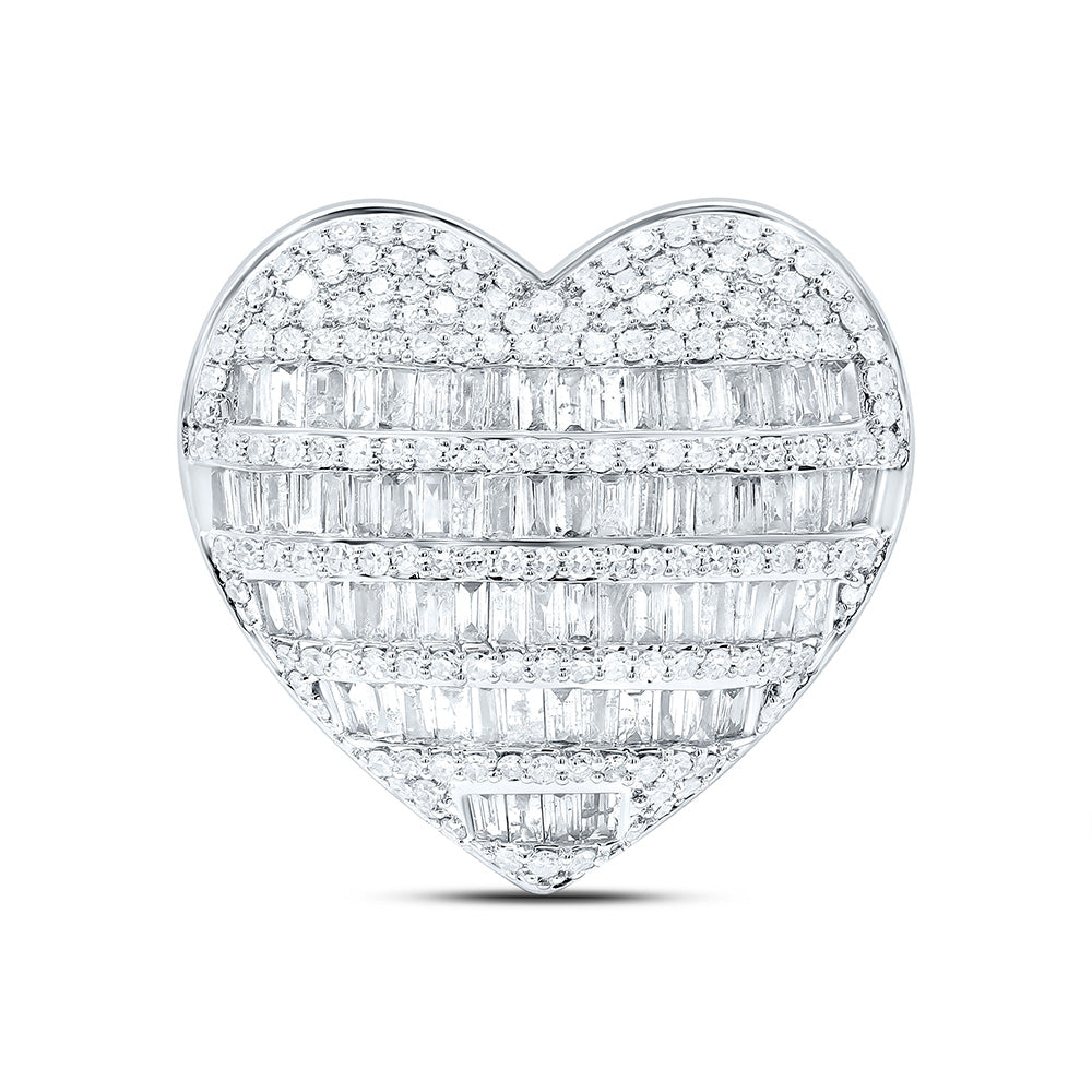 10K Or 14K Yellow Or White Gold 1Cttw Natural Diamond Fashion Heart Ring