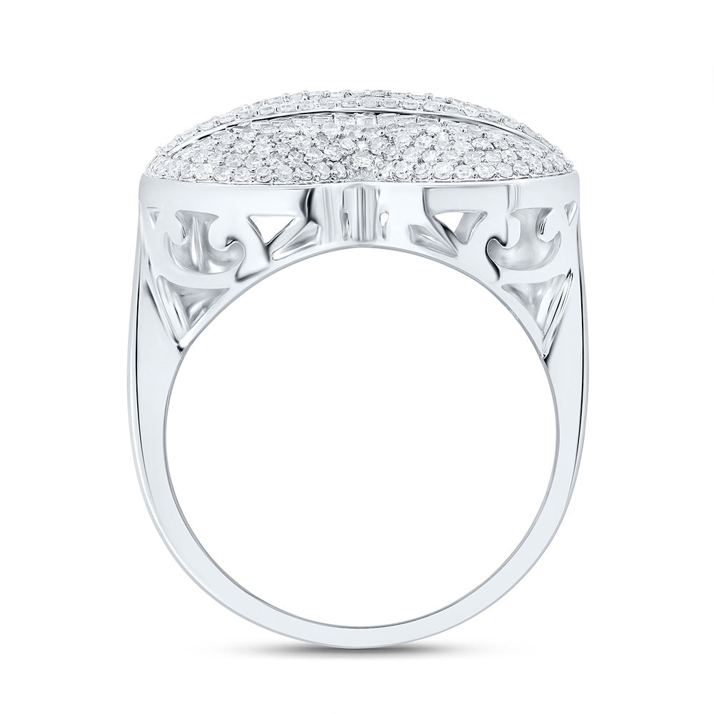 10K Or 14K Yellow Or White Gold 1Cttw Natural Diamond Fashion Heart Ring