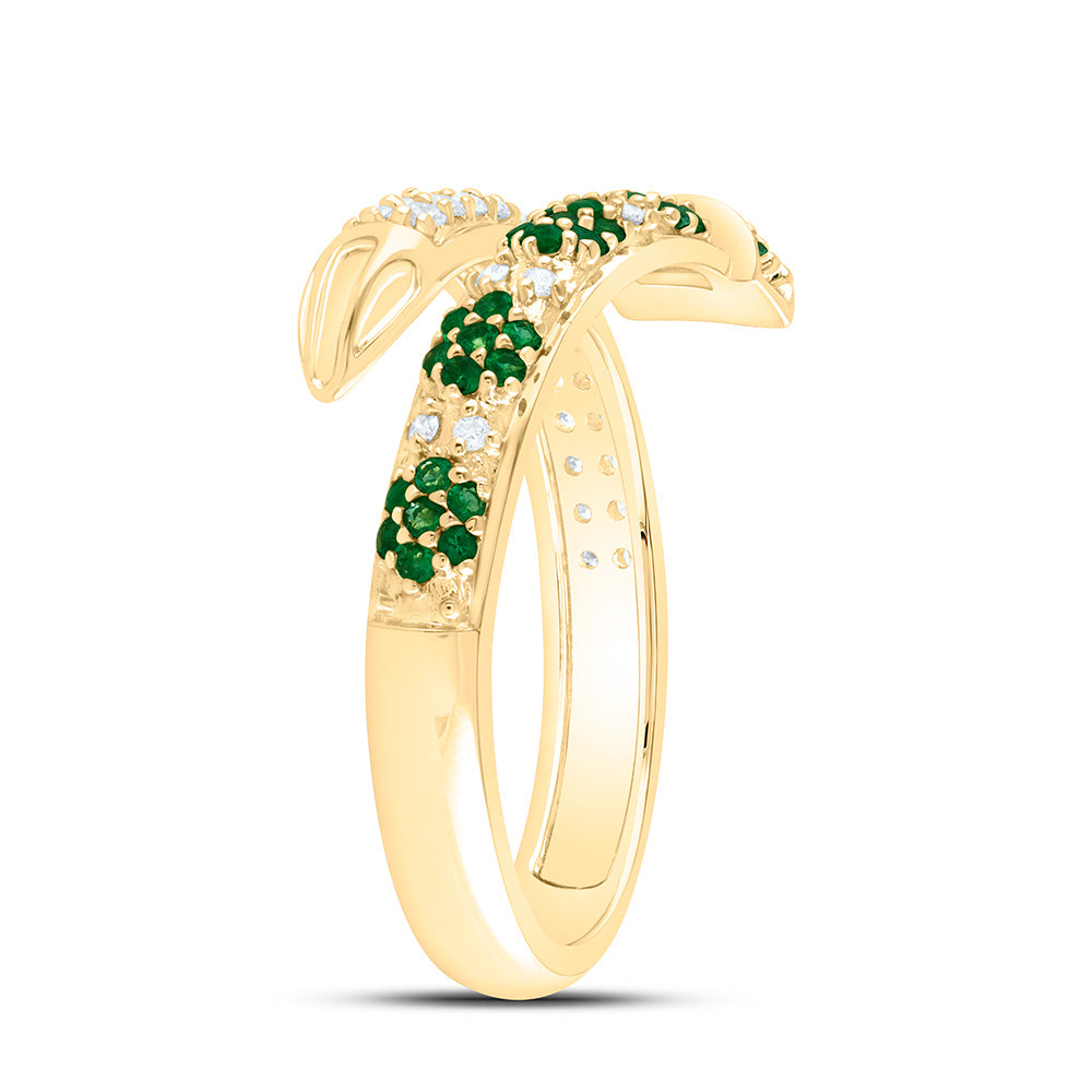 14K Yellow Or White Gold 1/5Cttw Natural Diamond Round Gem Ring