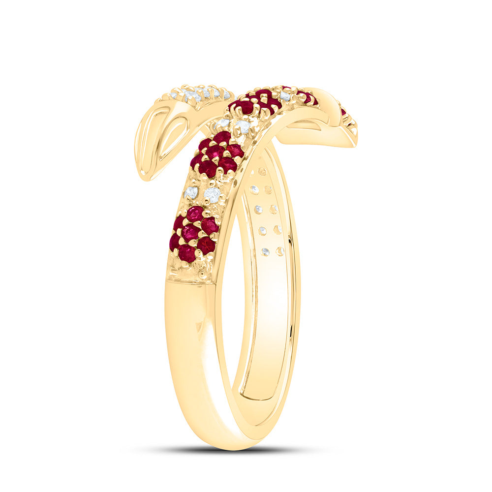14K Yellow Or White Gold 1/5Cttw Natural Diamond Round Gem Ring
