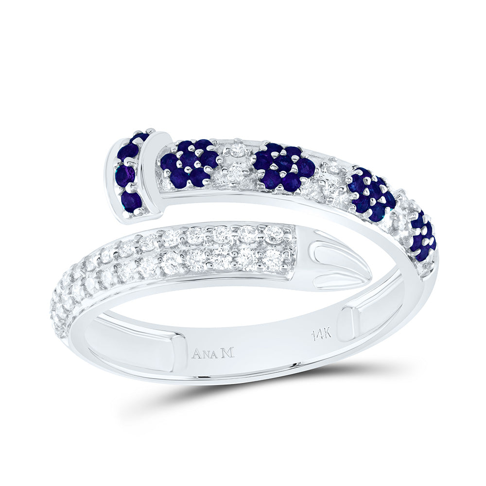14K Yellow Or White Gold 1/5Cttw Natural Diamond Round Gem Ring