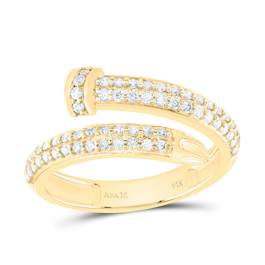 14K Yellow Or White Gold 3/8Cttw Natural Diamond Fashion Ring