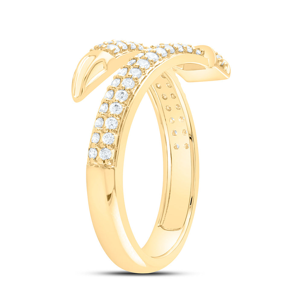 14K Yellow Or White Gold 3/8Cttw Natural Diamond Fashion Ring