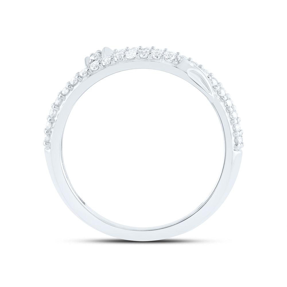 14K Yellow Or White Gold 3/8Cttw Natural Diamond Fashion Ring