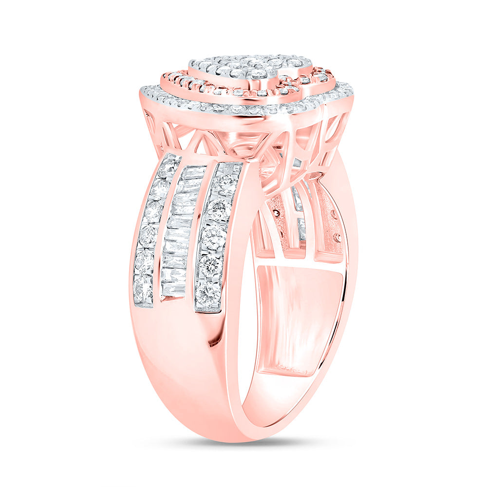 10K Or 14K Yellow Or White Gold 1 Cttw Natural Diamond Fashion Heart Ring