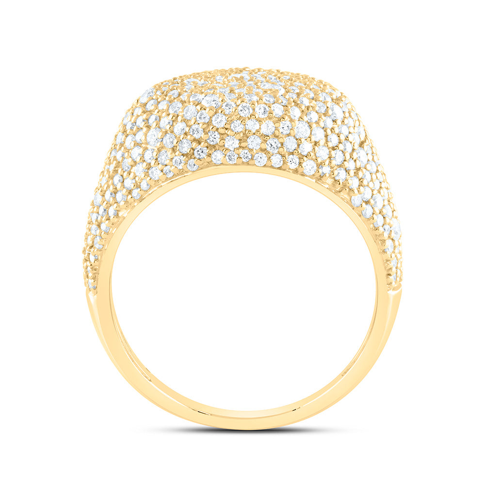 14K Yellow Or White Gold 1 3/8Cttw Natural Diamond Fashion Ring