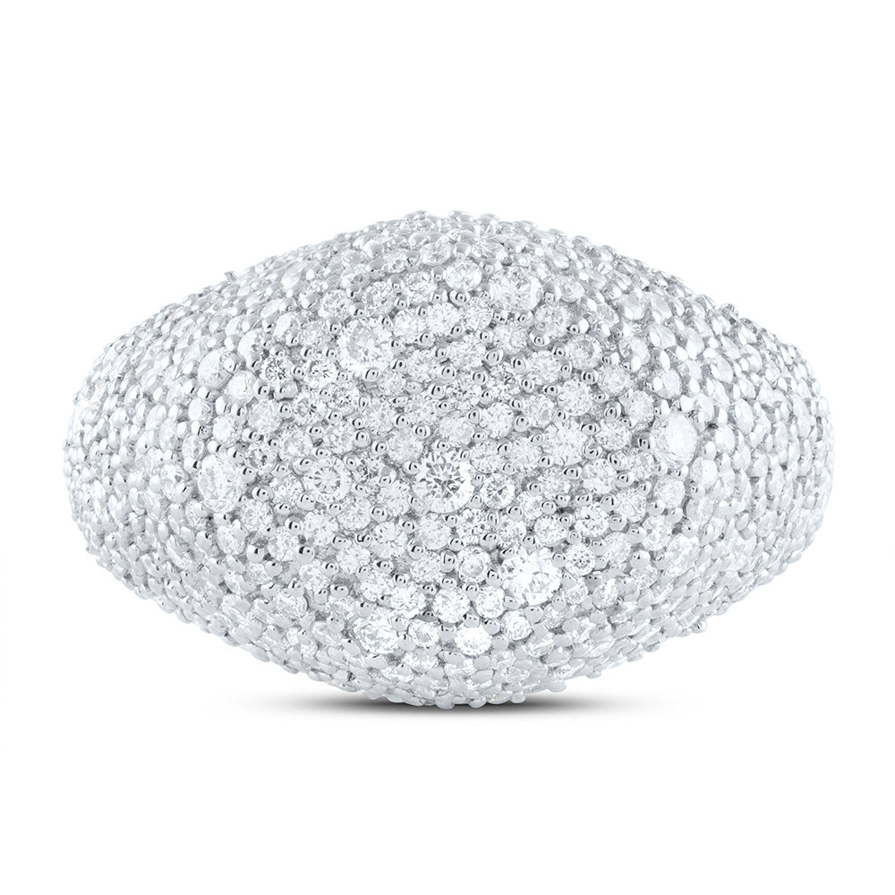 14K Yellow Or White Gold 1 3/8Cttw Natural Diamond Fashion Ring