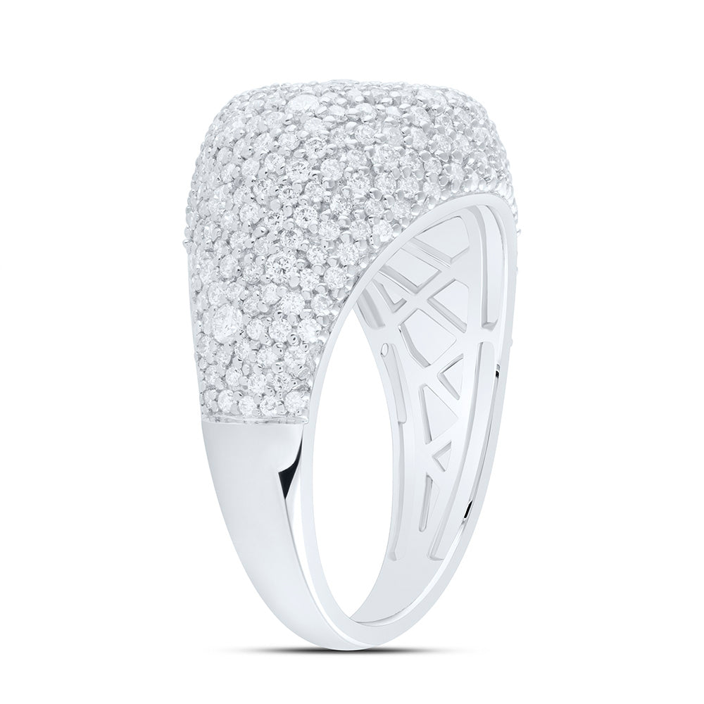 14K Yellow Or White Gold 1 3/8Cttw Natural Diamond Fashion Ring