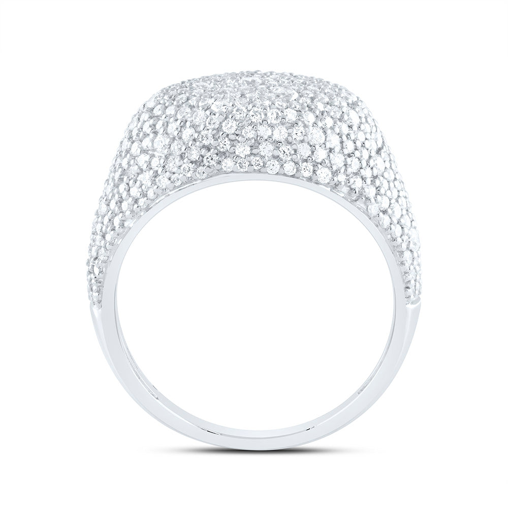 14K Yellow Or White Gold 1 3/8Cttw Natural Diamond Fashion Ring