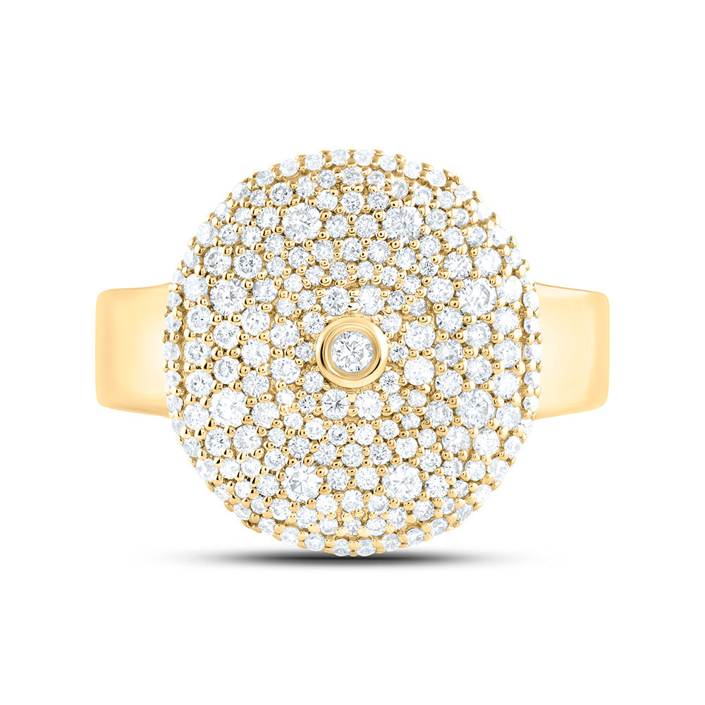 14K Yellow Or White Gold 7/8Cttw Natural Diamond Fashion Ring
