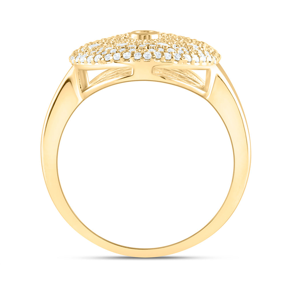 14K Yellow Or White Gold 7/8Cttw Natural Diamond Fashion Ring