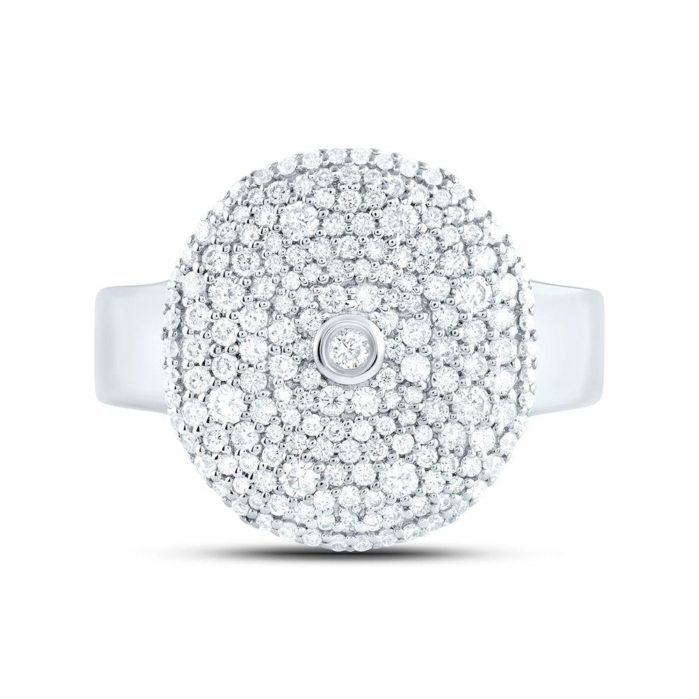 14K Yellow Or White Gold 7/8Cttw Natural Diamond Fashion Ring