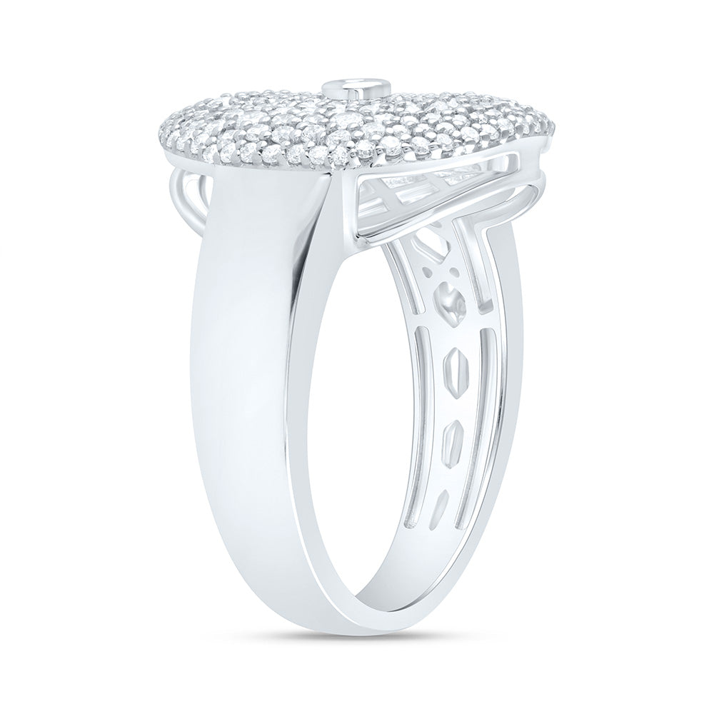 14K Yellow Or White Gold 7/8Cttw Natural Diamond Fashion Ring
