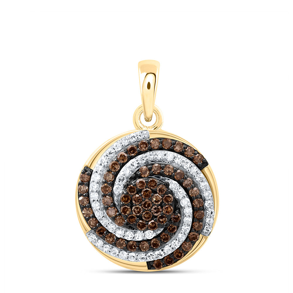 10K Yellow Or White Or Rose Gold 1/2Cttw Natural Diamond Gift Natural Pendant