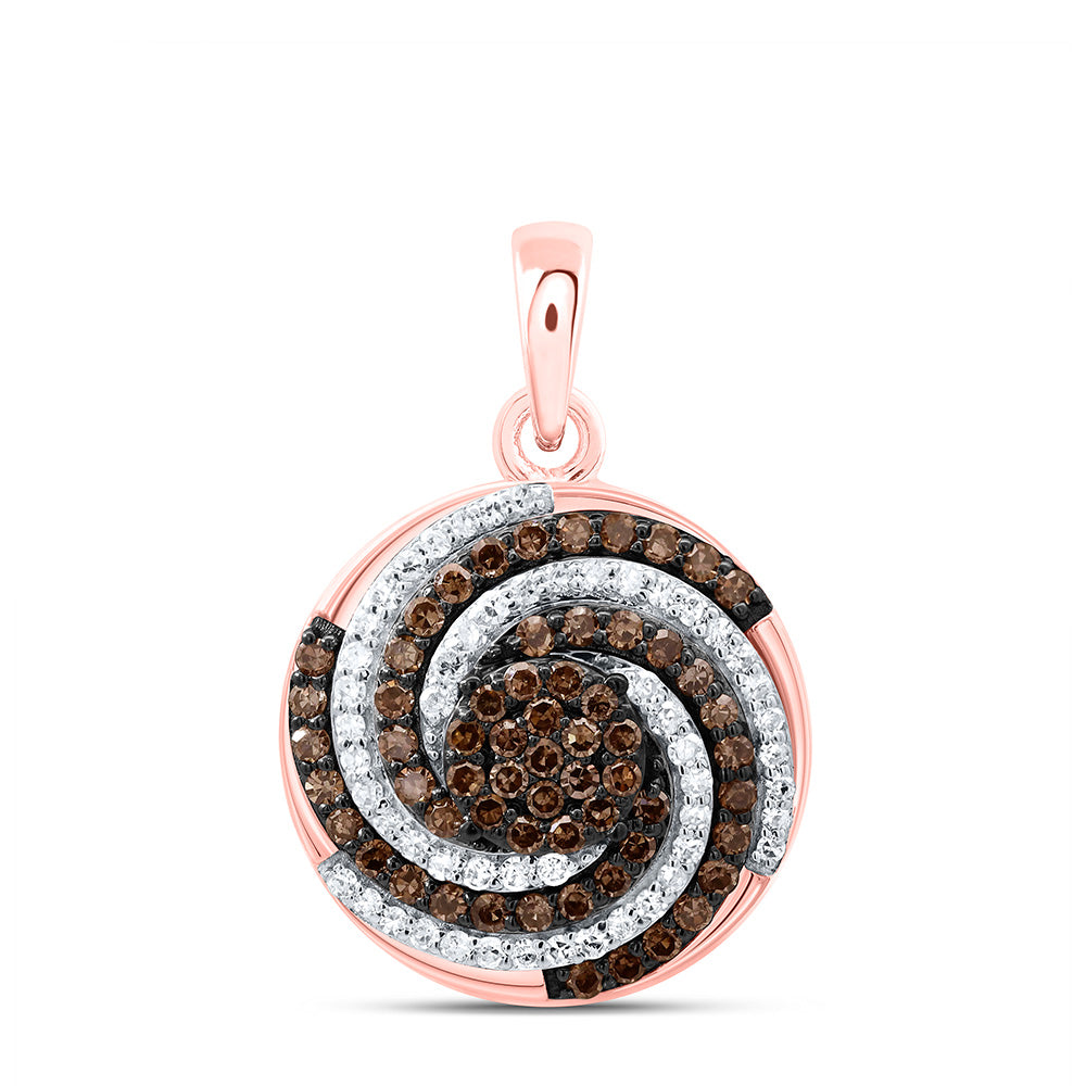 10K Yellow Or White Or Rose Gold 1/2Cttw Natural Diamond Gift Natural Pendant
