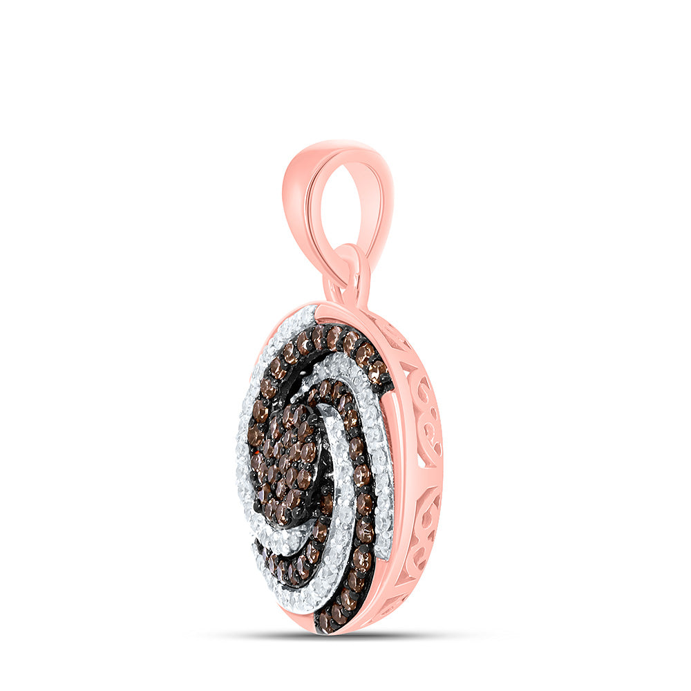 10K Yellow Or White Or Rose Gold 1/2Cttw Natural Diamond Gift Natural Pendant