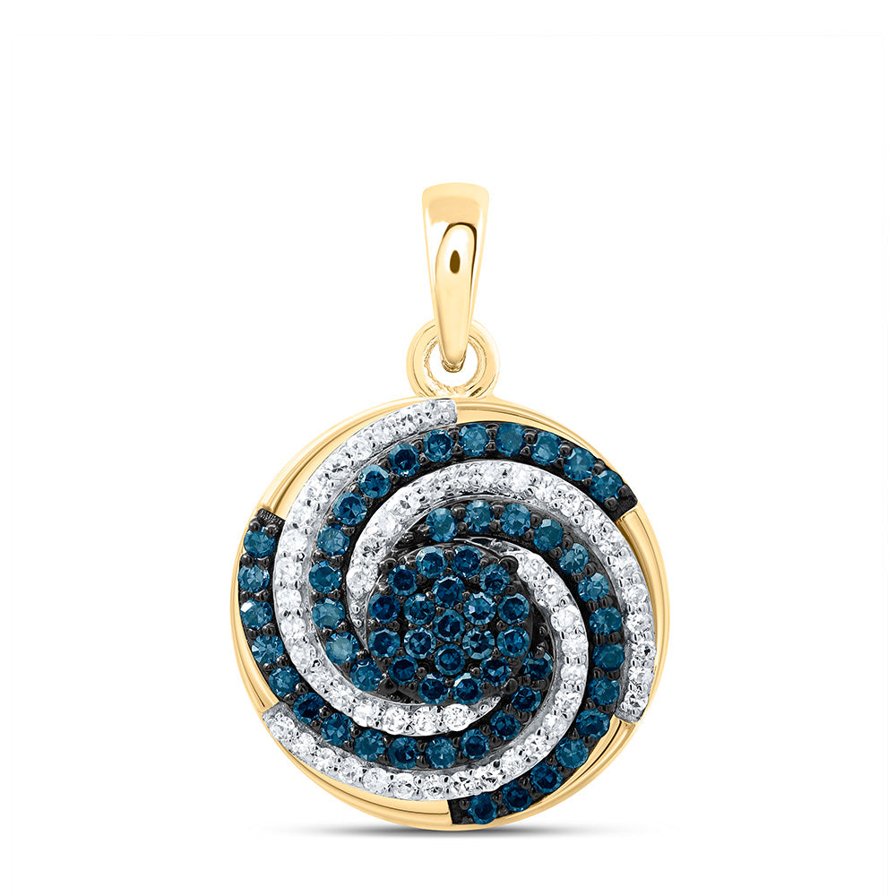 10K Yellow Or White Or Rose Gold 1/2Cttw Natural Diamond Gift Natural Pendant