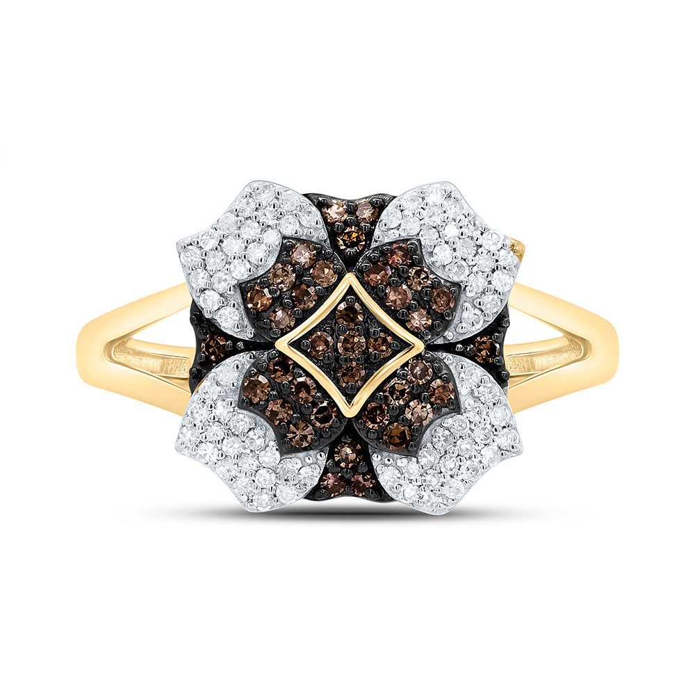 10K Yellow Or Whte Or Rose Gold 3/8Cttw Natural Diamond Gift Natural Ring