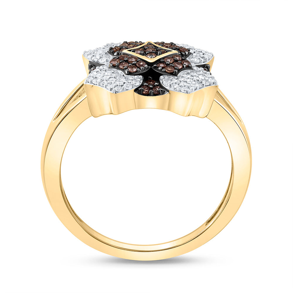 10K Yellow Or Whte Or Rose Gold 3/8Cttw Natural Diamond Gift Natural Ring